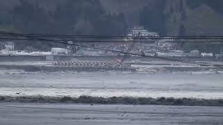 Tsunami Hits Akamae District Miyako City 3112011 ExtendedHigherQ [upl. by Arotal]