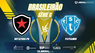 BOTAFOGOPB X PAYSANDU AO VIVO  SÉRIE C 2023 [upl. by Ociredef]