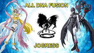 DIGIMON  ALL DNA  FUSION  JOGRESS EVOLUTION Todas las Fusiones ADN Evolución  JOGRESS SHINKA [upl. by Sonafets372]