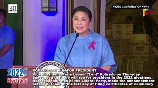 Robredo To Run For President [upl. by Otreblasiul636]