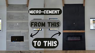 Create a Black microcement fireplace [upl. by Leandro109]