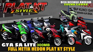 RILIS GTA SA LITE FULL MOD METIK HEDON PLAT KT STYLE TERBARU 2024 DI ANDROID OFFLINE SOUND GAHAR [upl. by Anayaran]