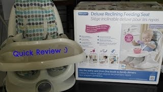 REVIEW The First Years deluxe reclining feeding seatBooster chair [upl. by Weksler]