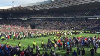 Rangers v Hibs hooligans fighting at Scottish Cup Final 2016 [upl. by Revert466]