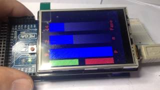 Arduino y curvas de Lissajous con panel tactil para cambiar parametros [upl. by Bozuwa693]