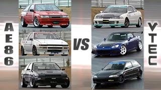 ENG CC VTEC Club vs AE86 Hachiroku Club HV55 [upl. by Korey]