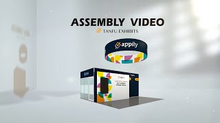 Getting Start Aluminum Exhibition Booth Full EAB NACAC Assembly video [upl. by Tipton756]