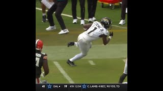 Travis Etienne rushes for a 12yard Gain vs Cleveland Browns [upl. by Annayt]