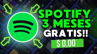 Obtén 3 meses SPOTIFY PREMIUM GRATIS en 2024 music [upl. by Russia]