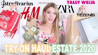 1400 EURO DI SHOPPING TRYON HAUL HampM STRADIVARIUS TALLY WEIJL TEZENIS ZARA INTIMISSIMI [upl. by Rudelson240]