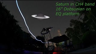 Saturn in ch4 spectrum  16quot Dobsonian [upl. by Yesima]