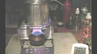 Sterno Folding Stove Boil Test 2 [upl. by Hatch]