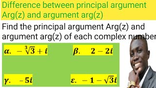 Difference between argument and principal argument [upl. by Constance123]