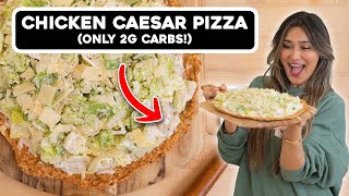 You’ll Never Buy Pizza Again  Homemade  Chicken Crust  Low Carb  Weight Loss [upl. by Maisel]