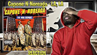 GOLDEN CaponeNNoreaga  LA LA  Ft Mobb Deep amp Tragedy Khadafi REACTION  First Time Hearing [upl. by Ray]