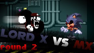 Lord X Vs Mx Round 2 sprite animation knuckles phase [upl. by Nonahs]