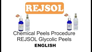 Rejsol Chemical Peels  Chemical peeling procedure English  special Ref REJSOL Glycolic Peel [upl. by Om]