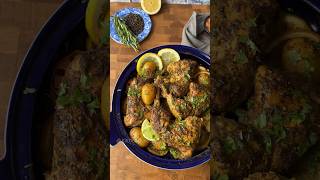 Lemon Chicken Tagine Moroccan Inspired  Recipe [upl. by Eidnalem116]