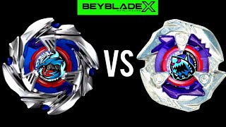 COBALT DRAGOON 560C vs KEEL SHARK 360LF  BEYBLADE X BATTLE [upl. by Ahsrav]