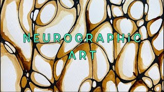 Neurographic Art with coffee  Mindfulness in Art [upl. by Tankoos]