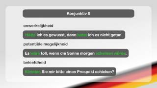 Bijles Duits grammatica 36 Konjunktiv I en II [upl. by Kirrad]