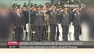 Ministerio de Defensa publica lista de ascensos en el Ejército [upl. by Slotnick]