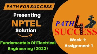 NPTEL Assignment WEEK 1 Solution 2023  Fundamentals Of Electrical Engineering  Week1 Assignment1 [upl. by Kevina]