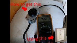 Make a 220v outlet using 110v How To [upl. by Naryb]