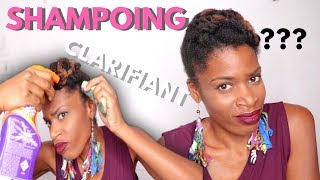 SHAMPOING CLARIFIANT CEST QUOIPOURQUOICHEVEUX CREPUS 4A 4B 4C NATURAL HAIR MILIES HAIRSTYLE [upl. by Merv]