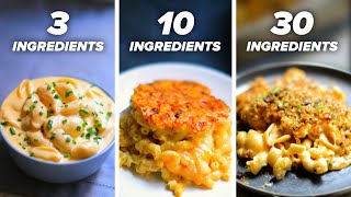 3Ingredient vs 10Ingredient vs 30Ingredient Mac Nquot Cheese [upl. by Eileek]