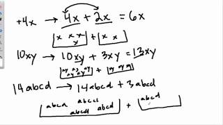 Adding Monomials 00 [upl. by Carling]