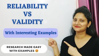 30 VALIDITY vs RELIABILITY  Reliability amp Validity in Research  Interesting Examples research [upl. by Enileme]