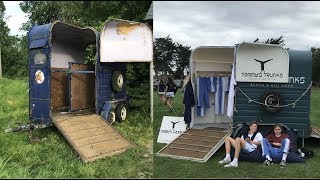 Horse Box PopUp Shop Conversion  Tommys Trunks [upl. by Sitrik]