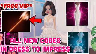 HOW TO GET ALL NEW CODES AND FREE VIP IN DRESS TO IMPRESS 🤫 [upl. by Luke857]