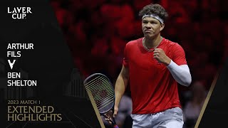 Arthur Fils v Ben Shelton Extended Highlights  Laver Cup 2023 Match 1 [upl. by Netsyrc]