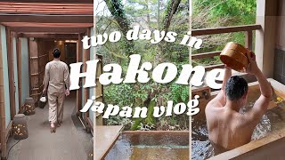 HAKONE VLOG 🍊 Staying at a Ryokan with Private Onsen in Japan [upl. by Nickles]