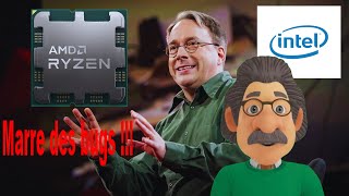 Linux Linus Torvalds en a marre du matériel buggé dIntel et AMD [upl. by Neelie]