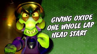 Giving Oxide Ghosts An Entire Lap Head Start  Crash Team Racing Nitro Fueled [upl. by Charyl]