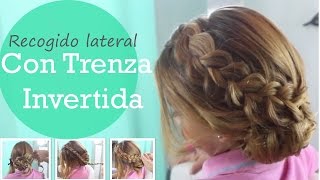 tutorial recogido con trenza  peinado fácil con trenza [upl. by Nautna]