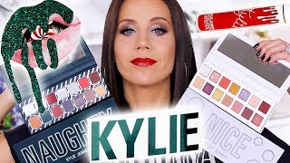 KYLIE COSMETICS HOLIDAY COLLECTION  REVIEW plus HOLIDAY EDITION BUNDLE [upl. by Anahsahs18]