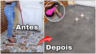 FAÇA VOCÊ MESMO CIMENTO QUEIMADO CASEIRO TUTORIAL diy [upl. by Kilan]