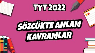 Sözcükte Anlam 1 Kavramlar  TYT Türkçe 2022 hedefekoş [upl. by Cr]