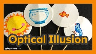 Art Activity for Kids Optical Illusion Thaumatrope by ABCmousecom [upl. by Tuhn]