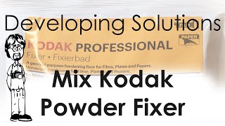 Mixing Kodak Fixer from Powder  Developing Solutions [upl. by Jeanna840]