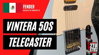 Fender Vintera 50s Telecaster Sonic Blue 2021 [upl. by Kawasaki]