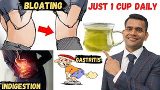 Just 1 Glass Daily To Get Rid Of BloatingIndigestion and Gastritis  Natural Ways To Treat Bloating [upl. by Iinde]