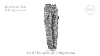 BDU Propper Pants  ACU Digital Camo  Visual 360 [upl. by Akimyt]