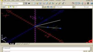 Working with 3 Dimensions  AutoCAD tutorial [upl. by Ruphina]