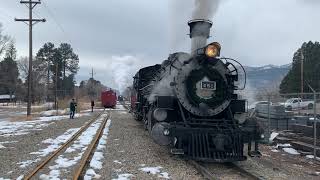 Doubleheaders in December  Durango amp Silverton Narrow Gauge Railroad [upl. by Edveh]