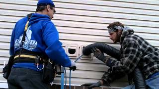 Dryer Vent Cleaning with Lint Capture [upl. by Ethelind]